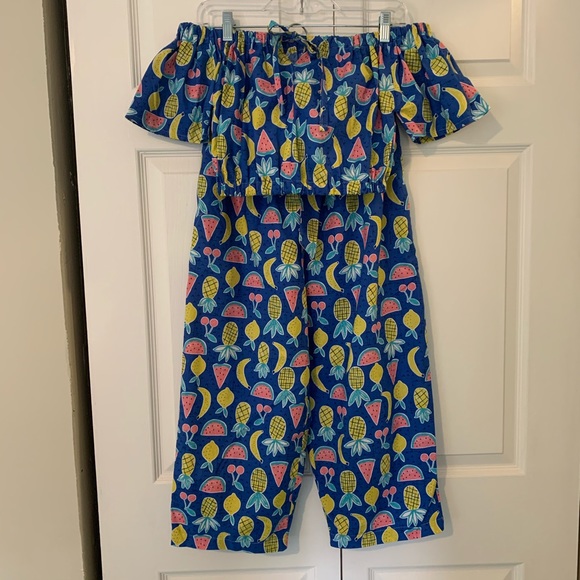 Pants - HANDMADE Matching Two-Piece Set, Fruit fabric